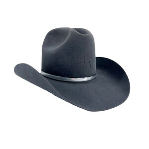 Resistol Quicksilver 4XXXX Beaver Hat Mens 6 3/4 Western Cowboy Badge Ready USA